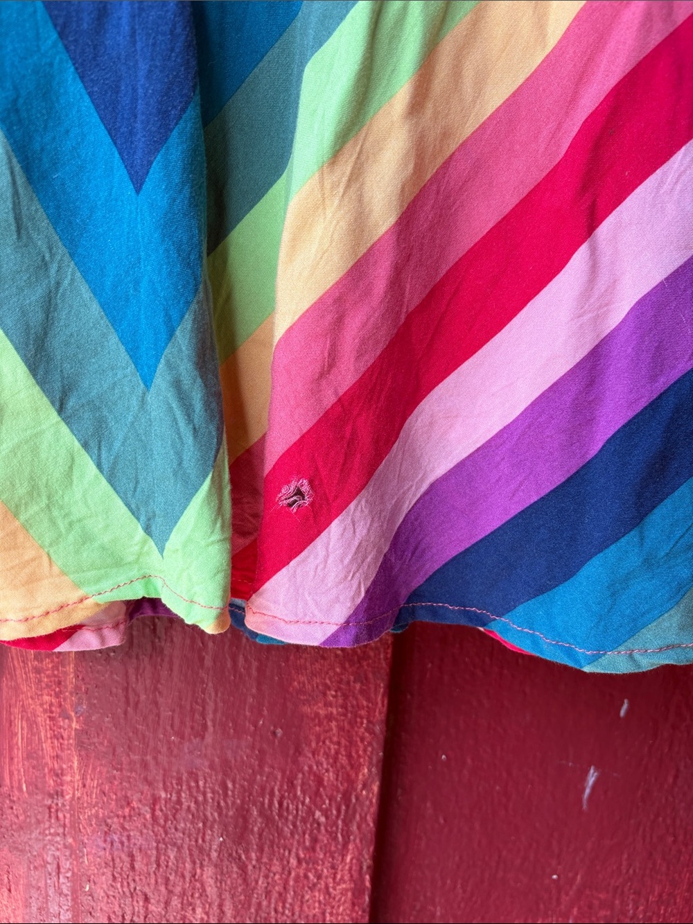 Modcloth Multicolor Chevron A-Line Skirt - Picture 10 of 10
